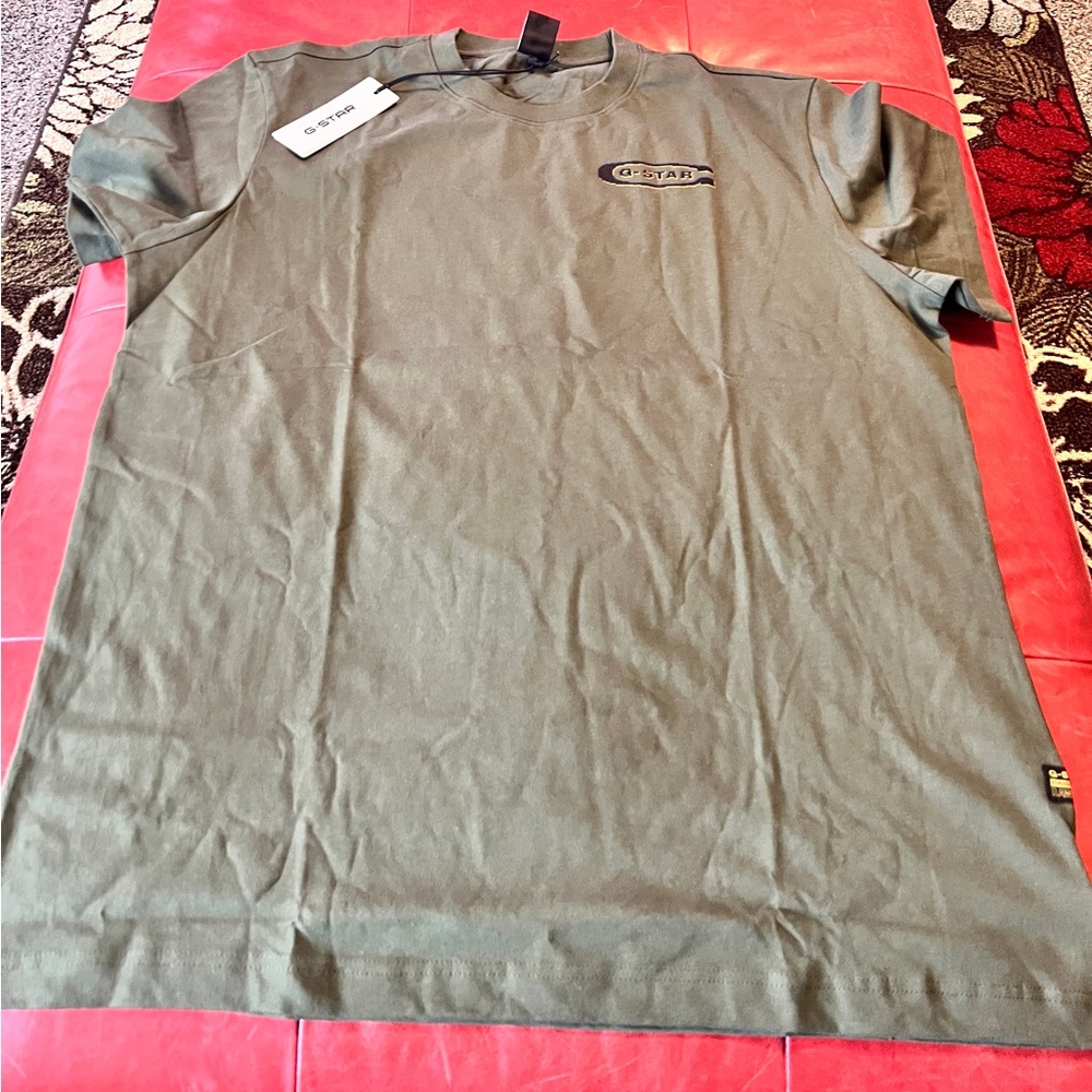 G-star Raw Olive Green Men's graphic T-Shirt size XXL